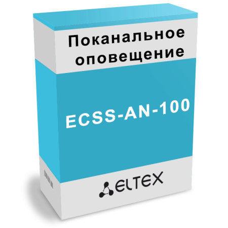 Опция ECSS-AN-100 на функционал поканального автоматического оповещения, 100 каналов