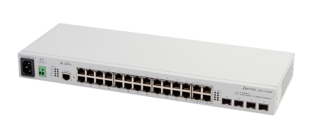 MES1124MB Ethernet-коммутатор - L2, 24 порта 100 Мбит/с, 4 порта 1 Гбит/с, питание AC
