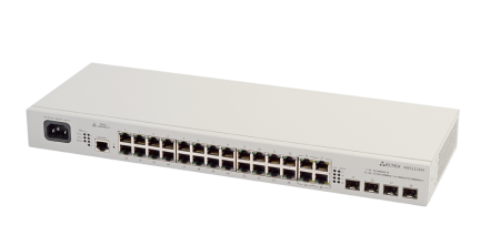 MES1124M Ethernet-коммутатор доступа - L2, 24 порта 100 Мбит/с, 4 порта 1 Гбит/с, питание AC