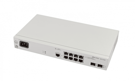 MES2408 коммутатор доступа - L2, 8 портов 1 Гбит/с, 2 порта 1 Гбит/с SFP, питание AC